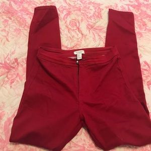 Forever21 Red Highwaisted pants